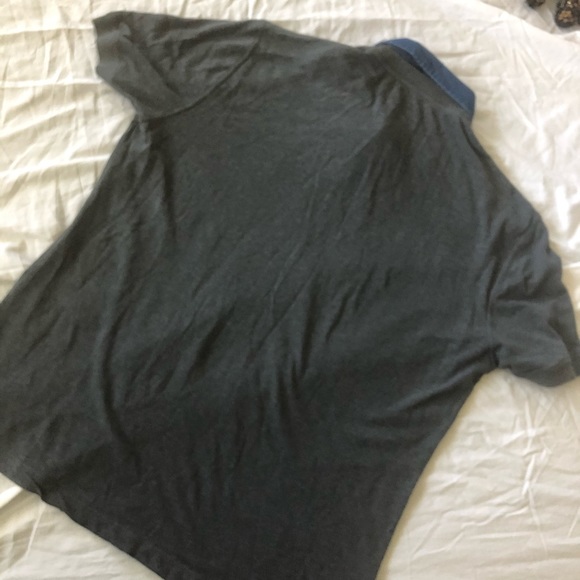 Brunello Cucinelli Denim Popover Vneck Polo S Gray - Picture 15 of 16